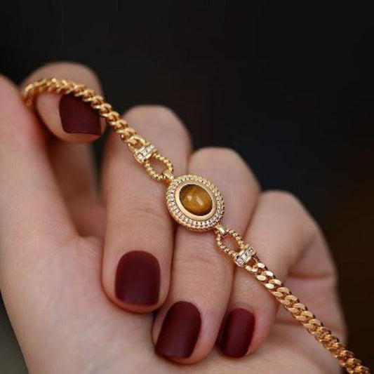 Kettingarmband met tijgeroog